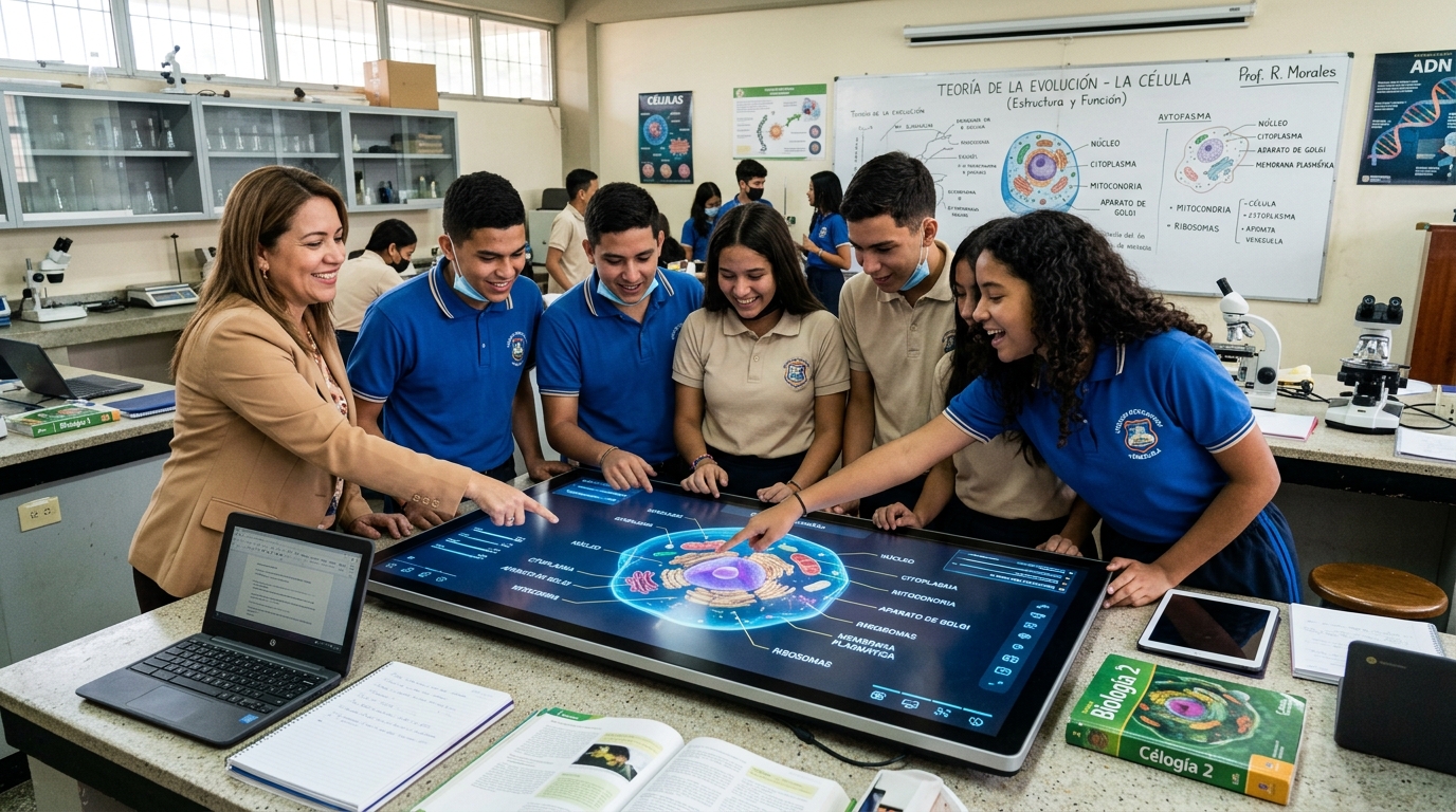 Aprendizaje Activo en Ciencias con Pantallas Táctiles e Interactivas